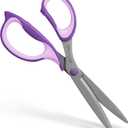 Ashton and Wright - Precision SG - Soft Grip Scissors for Office, Home, Kitchen, and Craft - 210mm / 8 - Steel Blades (Purple, Left Handed)