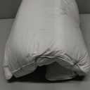 Three Geese White Goose Feather Down Pillows Standard Size Set of 1-100% Cotton, Medium Firm,Soft Support