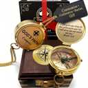 God's Path Compass Communion & Confirmation Gift for Teenage Boys | Baptism Religious Gifts for Men, Christian, Catholic, Graduation | Sentimental & Inspirational Present Greeting Card Included