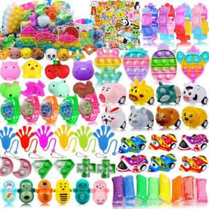 Taulaap 126 Pcs Pop Party Favors for Kids, Treasure Box Toys for Classroom Prizes, Pinata Stuffers, Goodie Bag Filler, Treasure Chest, Carnival Bulk Small Toys, Easter Basket Egg Fillers