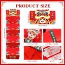 6 Pcs Cute Cartoon Horse Chinese Red Envelopes, Lunar New Year 2026 Lucky Money Envelope Reds Pocket Hong Bao Gift for Spring Festival Birthday Wedding Party, 6 Card Slots