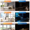 100% Blackout Curtains, Portable No Drill Window Shades, DIY Blackout Window Cover with Hook and Loop, for Bedroom, Baby Nursery, Travel, DormRoom, Apartment (35" x 60")