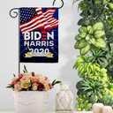 Biden Harris Flag Vote President 2020 Patriotic Democrat Republican Tea Party United State American Election House Decoration Banner Small Yard Gift Double-Sided, Garden Flag 13"x 18.5", Thick Fabric