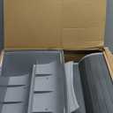 2-Step Modular Dog Ramp - Portable Non-Slip Stairs for Small Dogs with High Support, Lightweight Plastic Pet Steps Fits Staircase Indoor, Ideal for Elderly Injured Pets (9.5"D, 1-Pack, Grey)