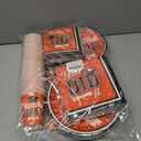DAZONGE 2026 Orange Graduation Decorations, 265pcs Disposable Graduation Decorations, Class of 2026 Grad Party Supplies for 50 Guests, Tableware Set, Congrats Grad Banner and Hanging Swirls