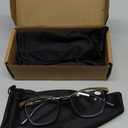 Reading Glasses for Women, 3-Pack Blue Light Computer Eyeglasses, Cat-Eye Fashion Full Frame with Spring Hinge Ladies Readers +3.0diopter (Clear)