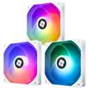 Thermalright TL-C12CW-S X3 CPU Fan 120mm White ARGB Case Cooler, 4pin PWM Silent Computer Cooling Fan with S-FDB Bearing Included, up to 1550RPM3 Quantities