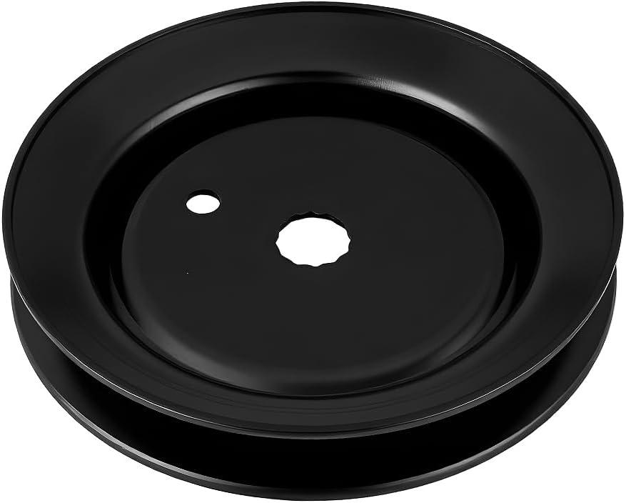 Lawn Mower Idler Pulley Flat Idler Pulley 756-1188 Diameter 141mm Height 24mm Compatible with MTD Sitting Lawn Mower Black