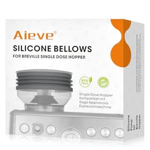 AIEVE Silicone Bellow Compatible for Breville Barista Express, Single Dose Hopper for Breville Espresso Machine,Gray: Home & Kitchen