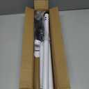 Sliding Glass Door Security Bar, Patio Door Barricade Security Bar, Apartment BarSliding Door Security Bar, Door Jammer, White, 1 Pack