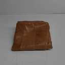 MARRAKESH STYLE Comfortable Leather Ottoman Pouf - Handmade Unstuffed Moroccan Pouf Cover - Square Pouf & Foot Rest Ottoman - Perfect for Living Rooms Bedrooms & Kids Room - Luxury Square Brown