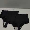 Werena Tummy Control Thong Shapewear for Women Seamless Shaping Thong Panties Body Shaper Underwear (Large, 01# Black 2 Pic Set)