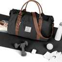 Weekender Duffel Bags for Women & Men - Airplane Travel Totes with Wet Pocket & Shoe Compartment - Labor & Delivery Hospital Bag