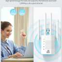 WiFi Extender, WiFi Extender Signal Booster, WiFi Booster, Covers Up to 13888 Sq.ft and 150+ Devices, Dual Band Wireless Repeater, WiFi Repeater, WiFi Extenders Signal Booster for Home