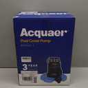 Acquaer 1/4 HP Automatic Swimming Pool Cover Pump, 2250 GPH Submersible Sump Pump with 3/4” Check Valve Adapter & 25ft Power Cord, Water Removal for Pool, Hot Tubs, Rooftops, Water Beds and more