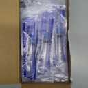 100 Pack 2.5ml Plastic Luer Lock Syringa with Needles 25 Ga 1 inch, Individually Sealed Wrapped, for Scientific Labs, Measuring Liquid, Refilling Cartridges or Glue Applicator