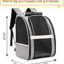Texsens Pet Carrier Backpack with Window Blind for Small Cats Dogs, Ventilated Design, Safety Straps, Buckle Support, Collapsible, Designed for Travel, Hiking, Winter Outing, Outdoor, Go to Vet
