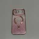 Magnetic for iPhone 17 Pro Max Case, [Compatible with MagSafe] [Full Camera Protection] Clear Glitter Gradient Sparkle Luxury Slim Phone Cases for iPhone 17 Pro Max, Shockproof Case for Women Girls