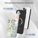 Compatible for iPhone 15 Pro Case Compatible with MagSafe [6ft Drop Tested] Rugged Shockproof Protective Phone Case for Women Men Collage Cute Bows Italy Summer Lemon Aesthetic Design Multicolor