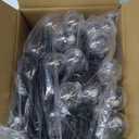 Outdoor String Lights 25 Feet G40 Globe LED Patio Lights with 13 Edison Plastic Bulbs(1 Spare), Waterproof Connectable Hanging Lights for Backyard Porch Balcony Party Decor, E12 Socket Base, Black