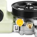 WMPHE Power Steering Pump with Pulley & Reservoir Compatible with Mazda CX-7 L4 2.3L - 2007 2008 2009 2010 2011 2012, Mazda CX-7 L4 2.5L - 2010 2011 2012, Replacement for EG2132600A, BGJ6E32600B