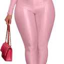 acelyn 2 Piece Outfits for Women Sexy Off Shoulder Tops Bodycon Flared Pant Sets Club Outfits Tracksuit (Pink, S)