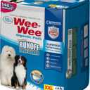 Four Paws Wee-Wee Superior Performance Pee Pads for Dogs with Runoff Barrier Edge Guard Protection, Puppy & Dog Potty Training Pads, Housebreaking Supplies, 27.5" x 44" (18 Count)