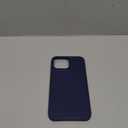 Liquid Silicone Gel Rubber Case Thin Hard Slim Soft Microfiber Lining Cover for iPhone 12 Mini (5.4") (Midnight Blue)