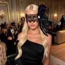 Fox Lace Masquerade Mask for Women, Colorful Feather Eye Mask with Elastic Strap, Costume for Halloween Party