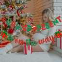 2 x A Little Present Is On The Way Banner - Christmas Baby Shower Decorations Winter Party Supplies