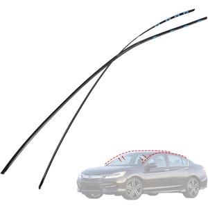 73153-T2A-A01 1 Pair Drip Side Molding Fit for Honda Accord 2013 2014 2015 2016 2017 Replace #73163-T2A-A01 Left & Right Roof Molding Side Set