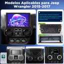 [4+128G] Android Radio for Jeep Wrangler 2015-2017: NHOPEEW 9 inch IPS Incell Touchscreen Jeep JK Stereo - Wireless Carplay and Android Auto, WiFi, GPS, BT5.0, Custom Homepage + Backup Camera + Canbus