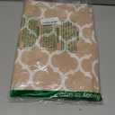 Smiry Rectangle Table Cloth, Waterproof Vinyl Tablecloths with Flannel Backing for Rectangle Tables, Wipeable Spillproof Plastic Tablecloth for Dining, Camping, Indoor and Outdoor (52"x70", Khaki)