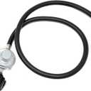 GasOne Propane Regulator 3 Feet Universal QCC1 Grill Replacement with 36 inches hose for Most LP Gas Grill, Heater and Fire Pit Table, 3/8" Female Flare Nut