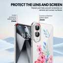 CameCosy Compatible for Samsung Galaxy S25 Edge Case, Pretty Wild Flowers Pattern Slim TPU Shockproof Transparent Protective Case Cover for Samsung Galaxy S25 Edge 6.6inch