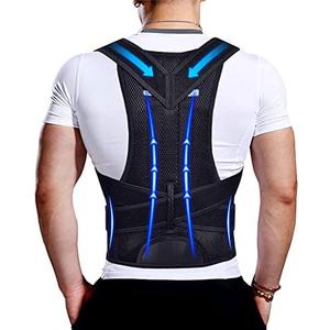 Upgraded Posture Corrector Back Brace for Men and Women, New Version Lumbar Support for Posture Improving and Pain Relief, Full Back Support for Neck, Shoulder, Waist Pain Small
