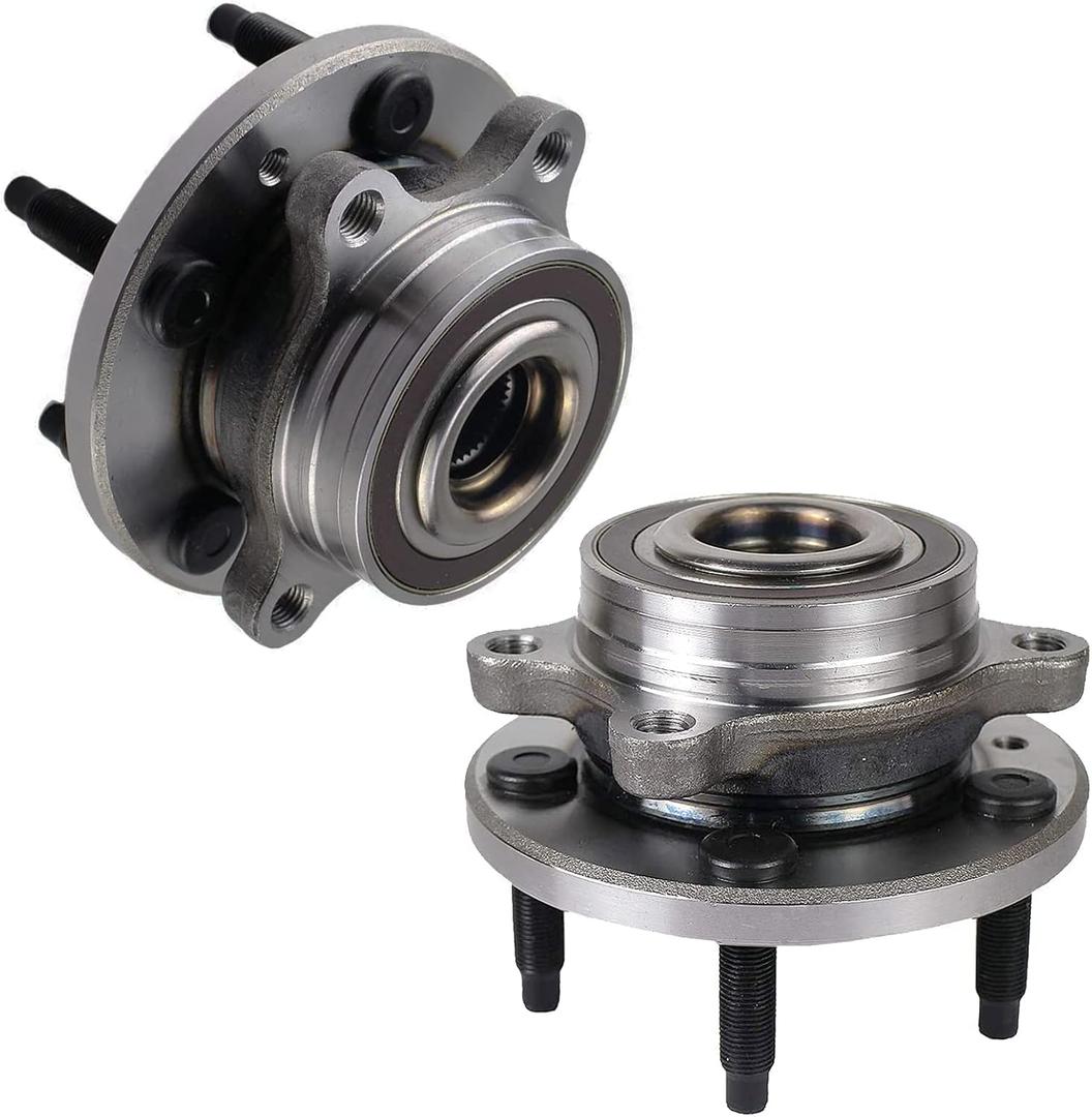 KUSATEC 513275 2PCS Front/Rear Wheel Bearing and Hub Assembly Fit for Ford Edge Flex Taurus 2010-2019, Lincoln MKS MKT MKX 2009-2019, 5 Lug Bolts w/ABS