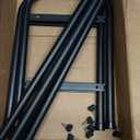 2-Tier Expandable Shoe Rack,Adjustable Shoe Shelf Storage Organizer Heavy Duty Metal Free Standing Shoe Rack for Entryway Closet Doorway (Black)