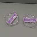 40 OZ Tumbler Lid Replacement Fit for Stanley Cup, 2 Pack Clear Replacement Lids Fit for Stanley Travel Tumbler, Spill Proof Tumbler Covers for Stanley Cup Accessories (Clear - Purple)