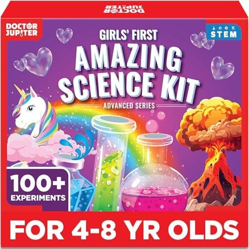 Doctor Jupiter My First Amazing Science Kit for Girls Ages 4+ | Birthday Gift Ideas for 4-5-6-7-8 Year Old Girls | 100+ Experiments | STEM Learning & Educational Toys, Summer Activities : Toys & Games