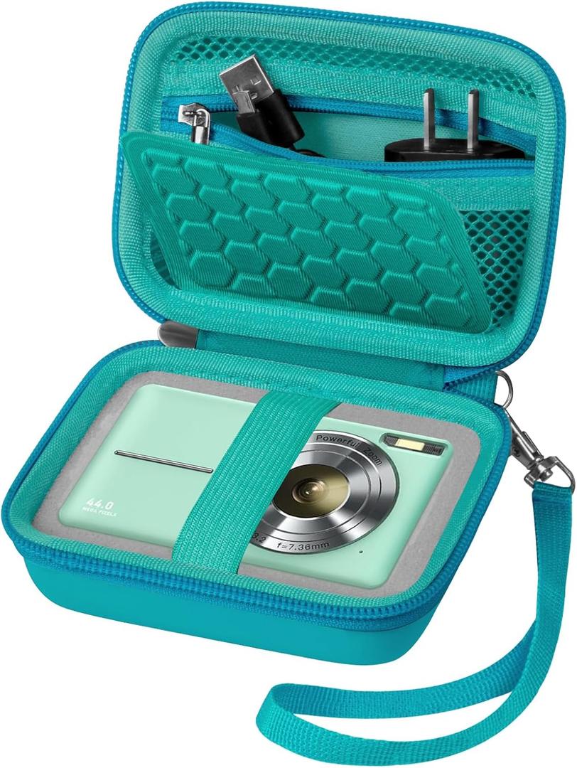 Comecase Carrying & Protective Case for Digital Camera, for CAMKORY/for Kodak Pixpro/for Canon PowerShot ELPH 180/190 / for Sony DSCW800 DSCW830 Cameras for Travel - Navy Blue