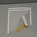 Shineligee 2 Pack Updated Shower Splash Guard, Large Splash Guards for Bathtub, Consists of Silicone Base and Acrylic Plate, Keep Water in Shower or Bath, Shower Corner Splash Guard