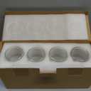 NETANY Drinking Glasses with Glass Straw 4pcs Set - 16oz Highball Glass Cups, Beer Glasses, Iced Coffee Glasses, Cute Tumbler Cup, Ideal for Whiskey, Soda, Tea, Water, Gift, 2 Brushes