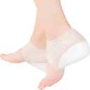 EXCEART Heel Cup Insoles Half Height Increase Insoles Invisible Silicone Shoe Lift Heel Pads 5.5CM Men Women (for Size 40-46)