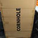 Cornhole Boards Set, 2 Regulation Size 4x2 Ft Cornhole Boards with 8 All-Weather Bean Bags and Carrying Case, Outdoor Corn Hole Games for Adults