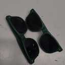 LYZOIT Square Oversized Sunglasses for Women Men Big Flat Top Fashion Shield Large UV Protection Rimless Shades ((2packs) Glossy Black + Silver)