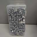 3 x 90Pieces M8-1.25mm Nylon Lock Nuts,SpzcdZa 304(A2-70) Stainless Steel LockNuts for Industrial and Construction Fasteners;Standard Metric Thread Nylock Nuts