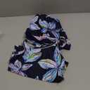 Little Girls' Summer Swimwear Two Piece Boyshort Tankini Kids Swimsuit (8-9 Years, Colorful Flowers)