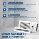 Room to Room Air Transfer Fan, Through-Wall Exhaust Vent Fan, Intelligent Air Exchange System, Hardwired, 5-Speed, Temperature Sensor, 90 CFM, RTR75