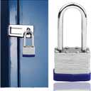 THIRARD Heavy-Duty Padlock  Laminated Steel, Double Locking, Adjustable Hardened Shackle  Maximum Security for Gym Lockers, Fences & Toolboxes  Weather-Resistant, Durable Design, 2 Keys Included (65mm, 2.56")